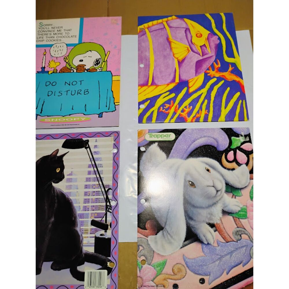 Lisa Frank Velcro Trapper Keeper Notebook With 9 Folders Inside Mead Lisa Frank - Picture 10 of 15